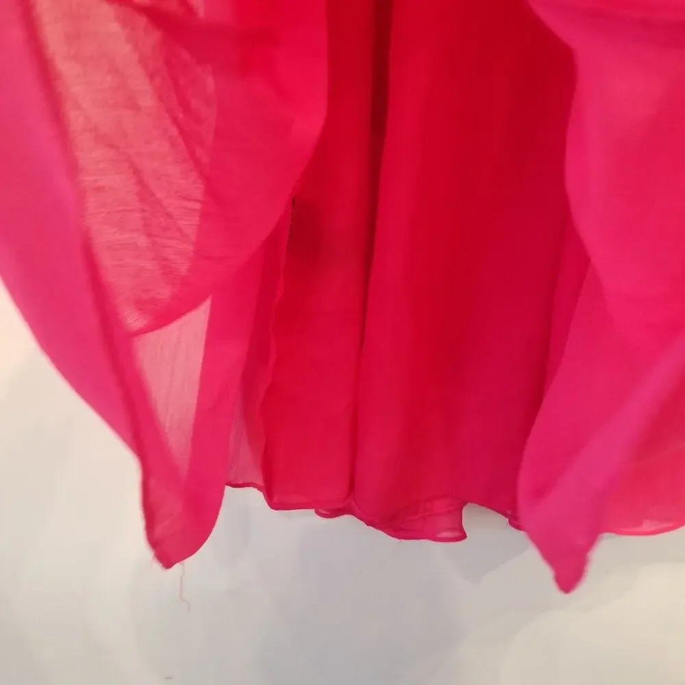 H&M Pink Strapless‎ Dress Hot Pink Party Dress Size 6